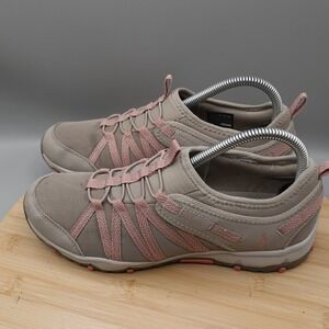 Skechers Shoes Womens 8 Seager Hiker Taupe Pink Slip On Sneakers 158049S Flaw